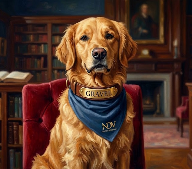 Gravel — NotDuneVision mascot and site dog